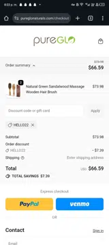 hello22 coupon verification screenshot