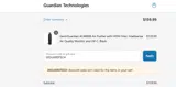 20GUARDTECH coupon verification screenshot