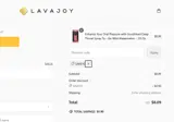 WELCOME15 coupon verification screenshot