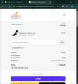 SHOPAFF10 coupon verification screenshot