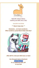SantaAlpaca10 coupon verification screenshot