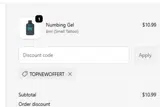 TOPNEWOFFERT coupon verification screenshot