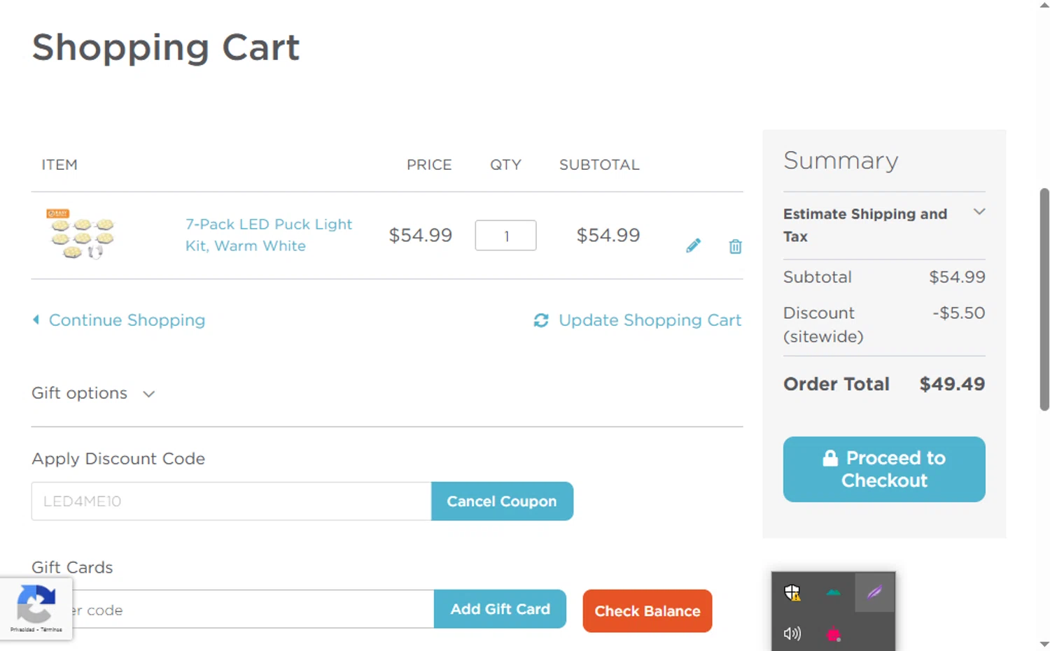 PureOptics LED promo code screenshot showing code LED4ME10 applied at PureOptics LED checkout page. Uploaded by SimplyCodes community member Jorgeluisvera on May 15, 2025