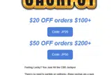 JP50 coupon verification screenshot