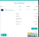 PurO3 coupon verification screenshot