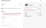 Purple Rose Supply coupon verification screenshot