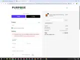 Purpose Pet Food coupon verification screenshot