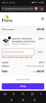 HUNT10PS coupon verification screenshot