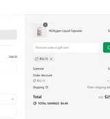 BILL15 coupon verification screenshot