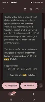 EarlyBird coupon verification screenshot