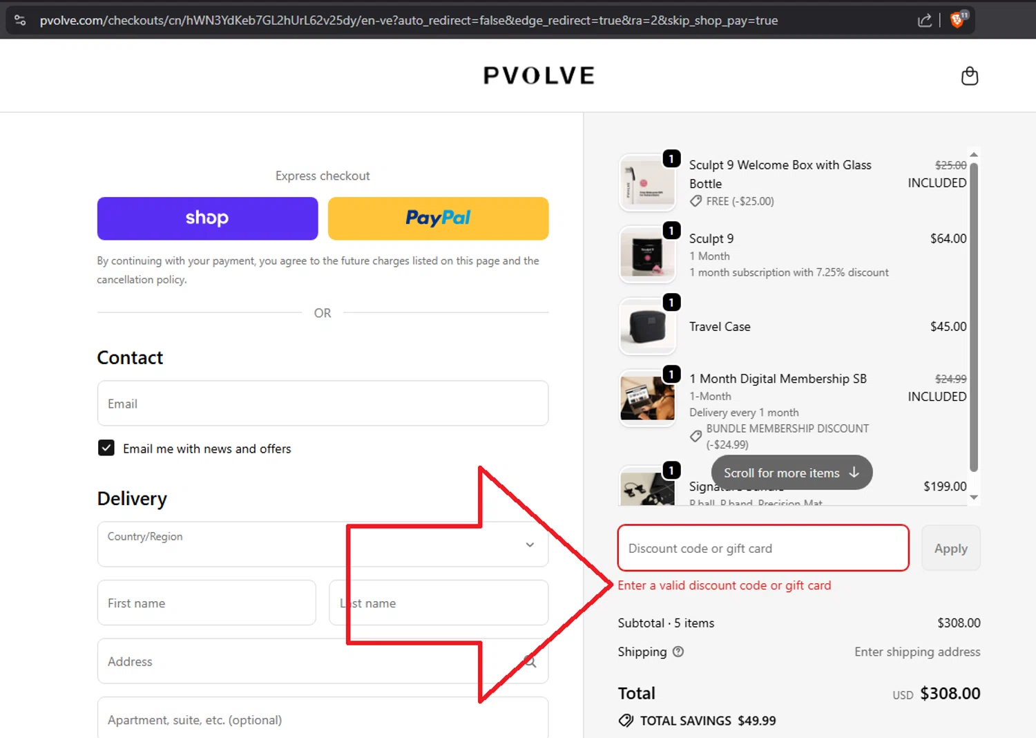 P.volve discount code screenshot showing code JESS15 applied at P.volve checkout page. Uploaded by SimplyCodes community member pablorobertocubaszan on Sep 30, 2025
