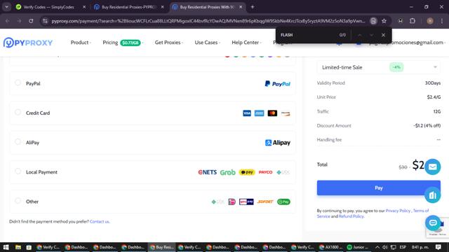PYPROXY checkout page showing PYPROXY discount code box | Screenshot taken by SimplyCodes community member on Sep 11, 2024