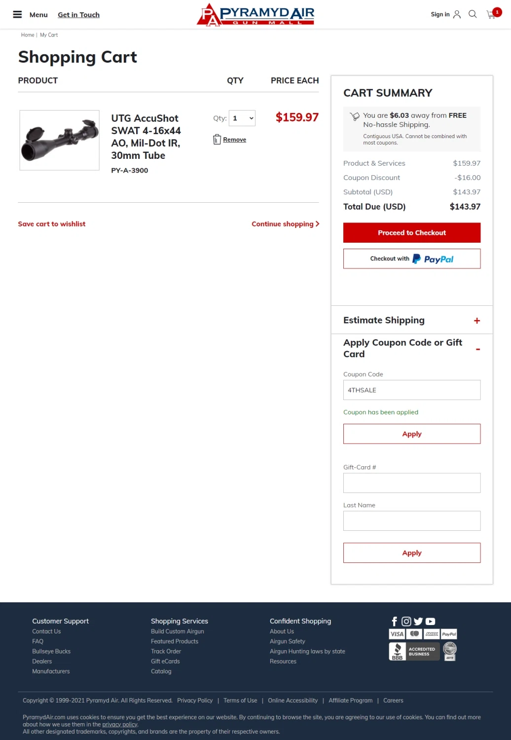 20 Off Pyramyd Air Coupon Codes Jul 2021 SimplyCodes