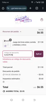 4JULYFUN coupon verification screenshot