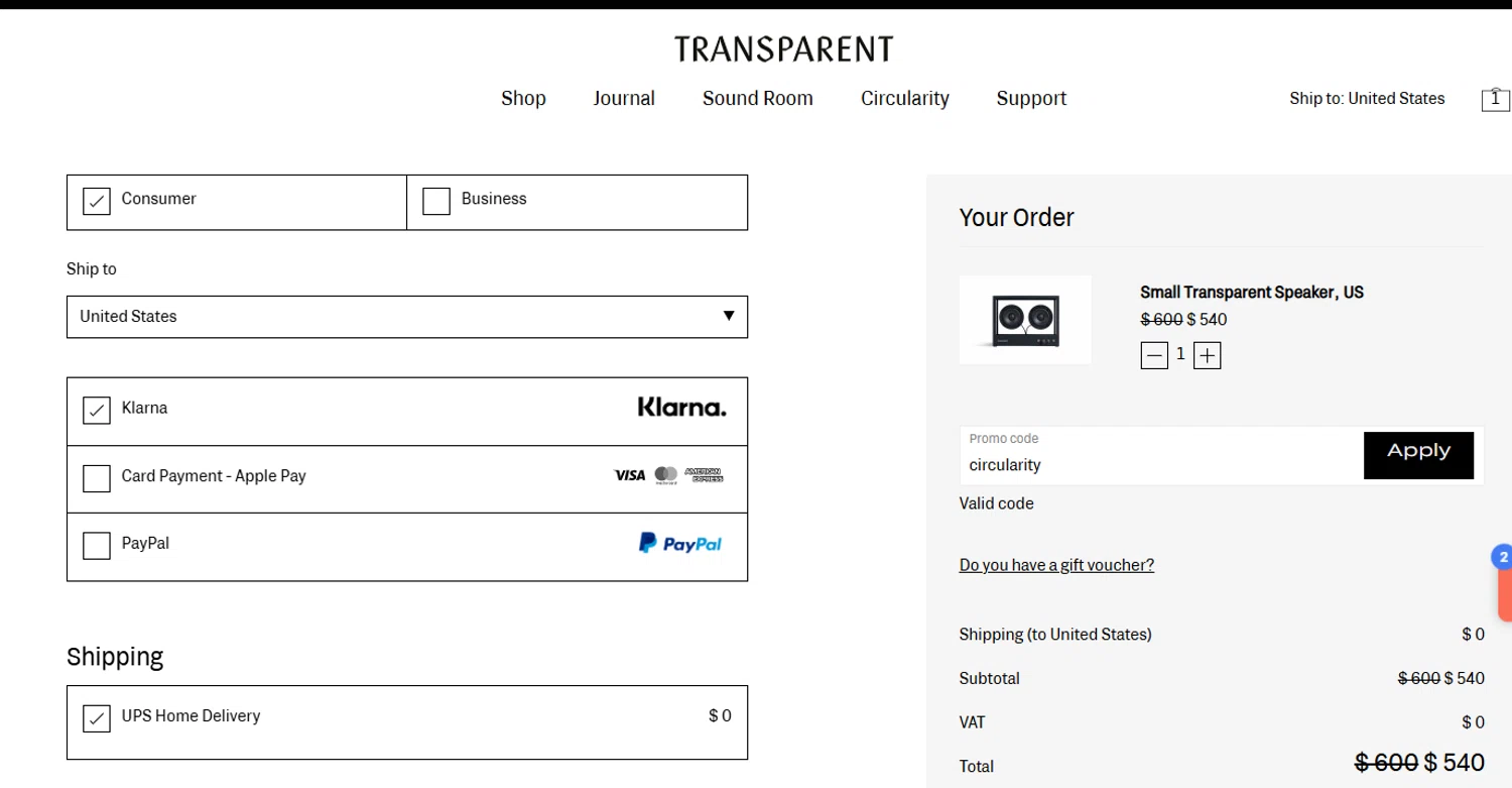 Q Acoustics discount code screenshot showing code circularity applied at Q Acoustics checkout page. Uploaded by SimplyCodes community member ashe1986 on May 5, 2025