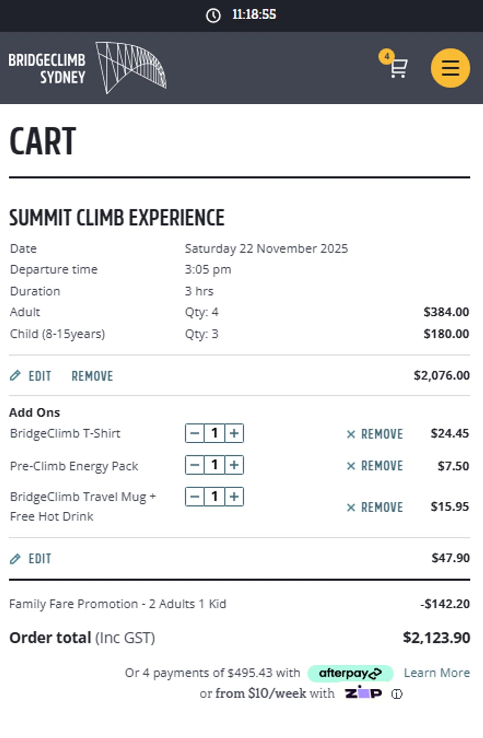 Qantas Airways promo code screenshot showing code TPPA029 applied at Qantas Airways checkout page. Uploaded by SimplyCodes community member menotychire on Nov 19, 2025