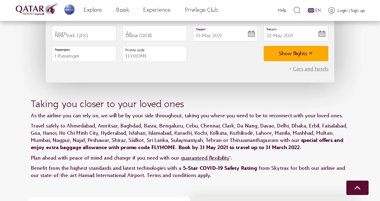 All Qatar Airways Promo Codes 2021 SimplyCodes