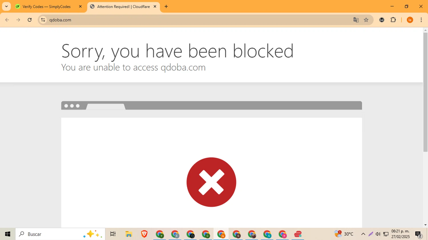 Qdoba Mexican Grill promo code screenshot showing code FREEDEL applied at Qdoba Mexican Grill checkout page. Uploaded by SimplyCodes community member LegendaryFox4384 on Feb 27, 2025