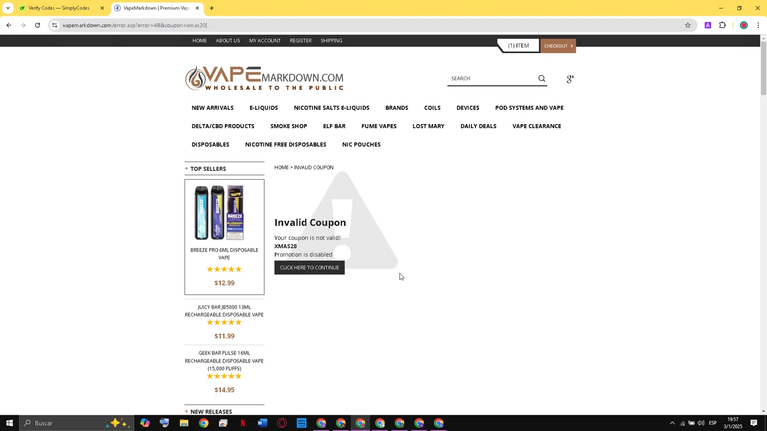 Qdoba Mexican Grill promo code screenshot showing code FREEDEL applied at Qdoba Mexican Grill checkout page. Uploaded by SimplyCodes community member vip_100 on Jan 4, 2025