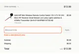 CHIP coupon verification screenshot