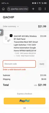 5MOFI coupon verification screenshot