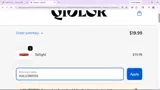 HALLOWEEN coupon verification screenshot