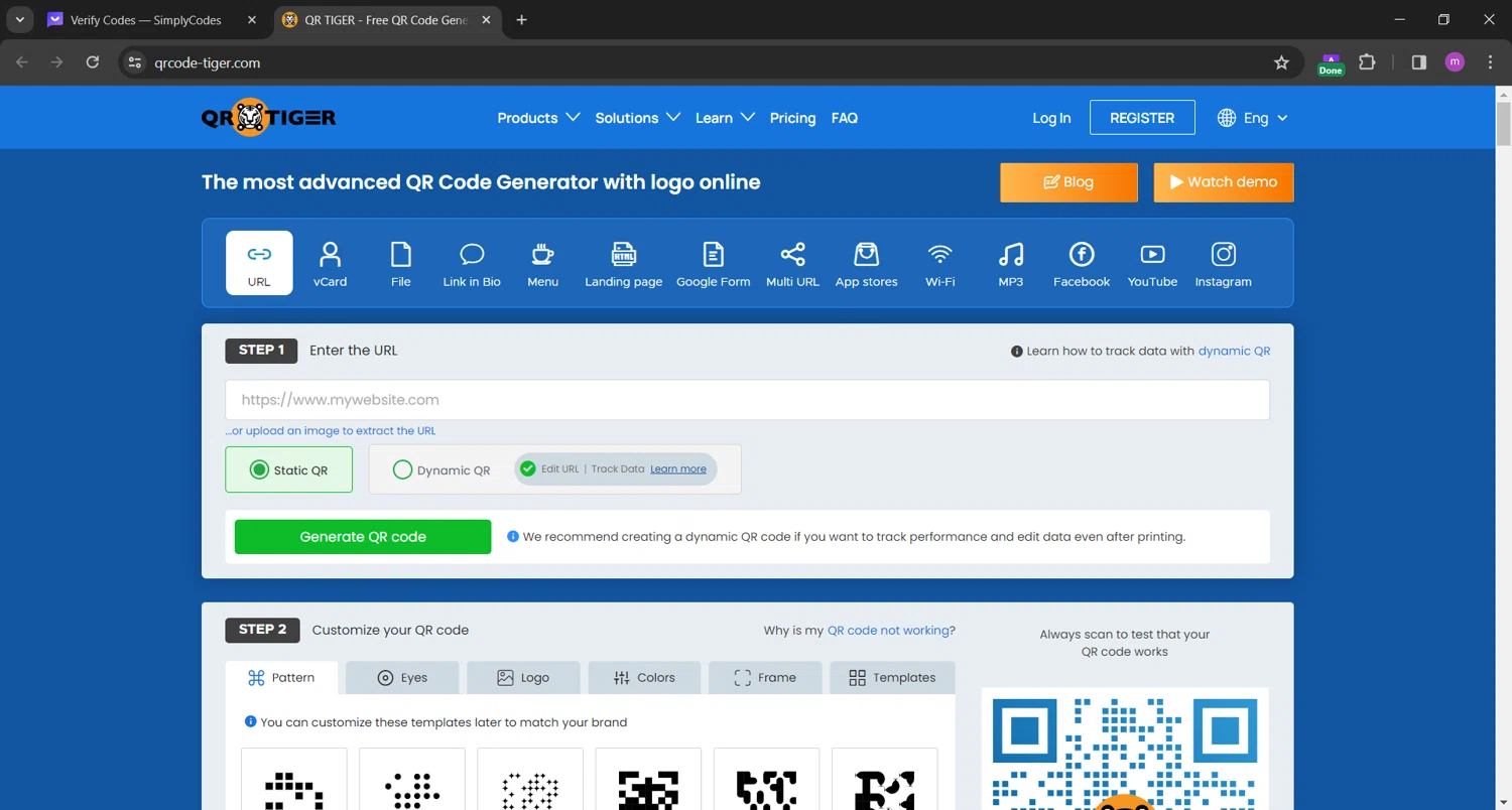 QRTIGER checkout page showing QRTIGER promo code box | Screenshot taken by SimplyCodes community member on Dec 20, 2023