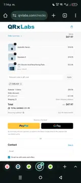 CARLA20 coupon verification screenshot