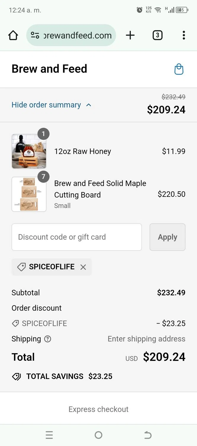 QuackQuack checkout page showing QuackQuack promo code box | Screenshot taken by SimplyCodes community member on Jun 17, 2024
