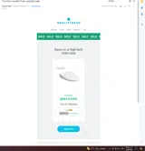 WASHLET coupon verification screenshot