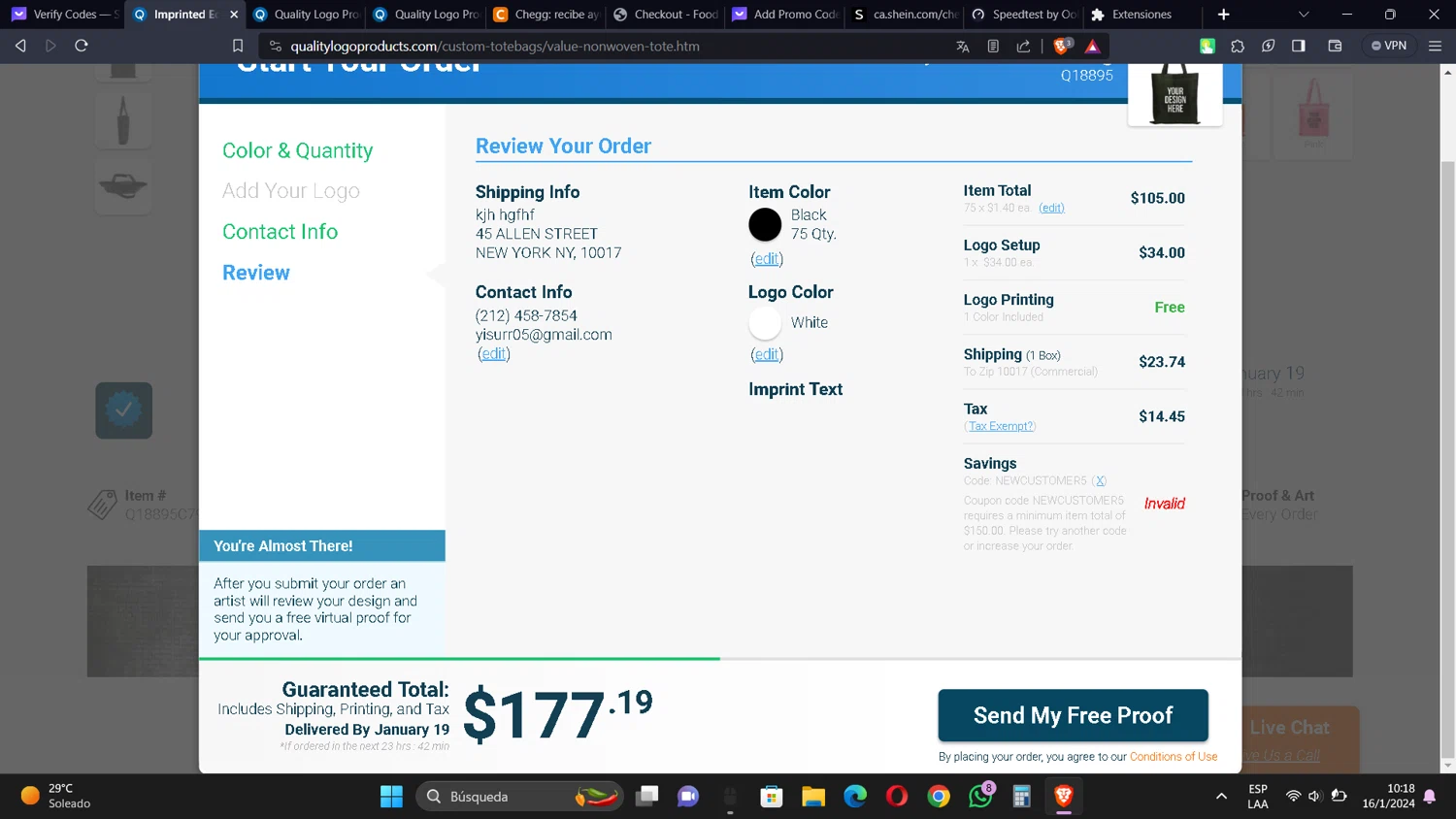 how to use Quality Logo Products coupons