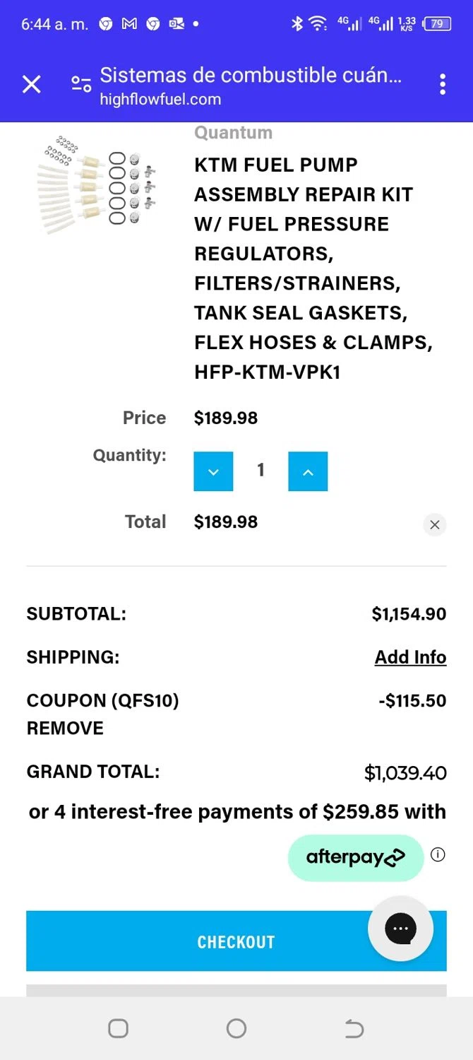 how to use Quantum Fuel Systems coupons
