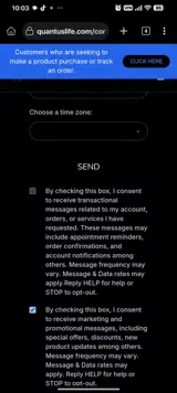 TAKE15 coupon verification screenshot
