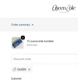 QUEEN coupon verification screenshot
