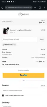 MERRYXMAS coupon verification screenshot