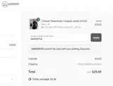 SAVEOFF20 coupon verification screenshot
