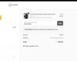 WELCOME20 coupon verification screenshot