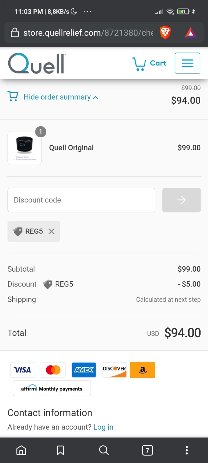 how to use Quell coupons