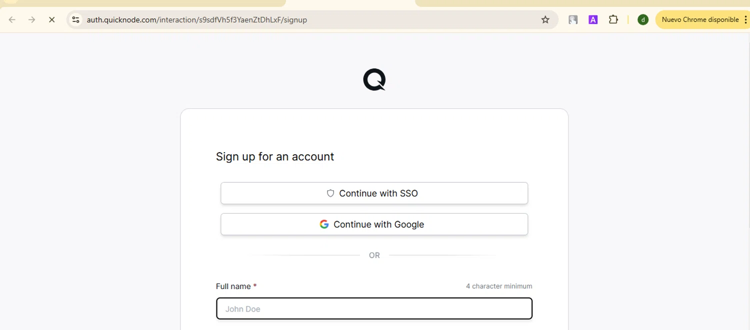 QuickNode checkout page showing QuickNode coupon code box | Screenshot taken by SimplyCodes community member on Dec 15, 2024