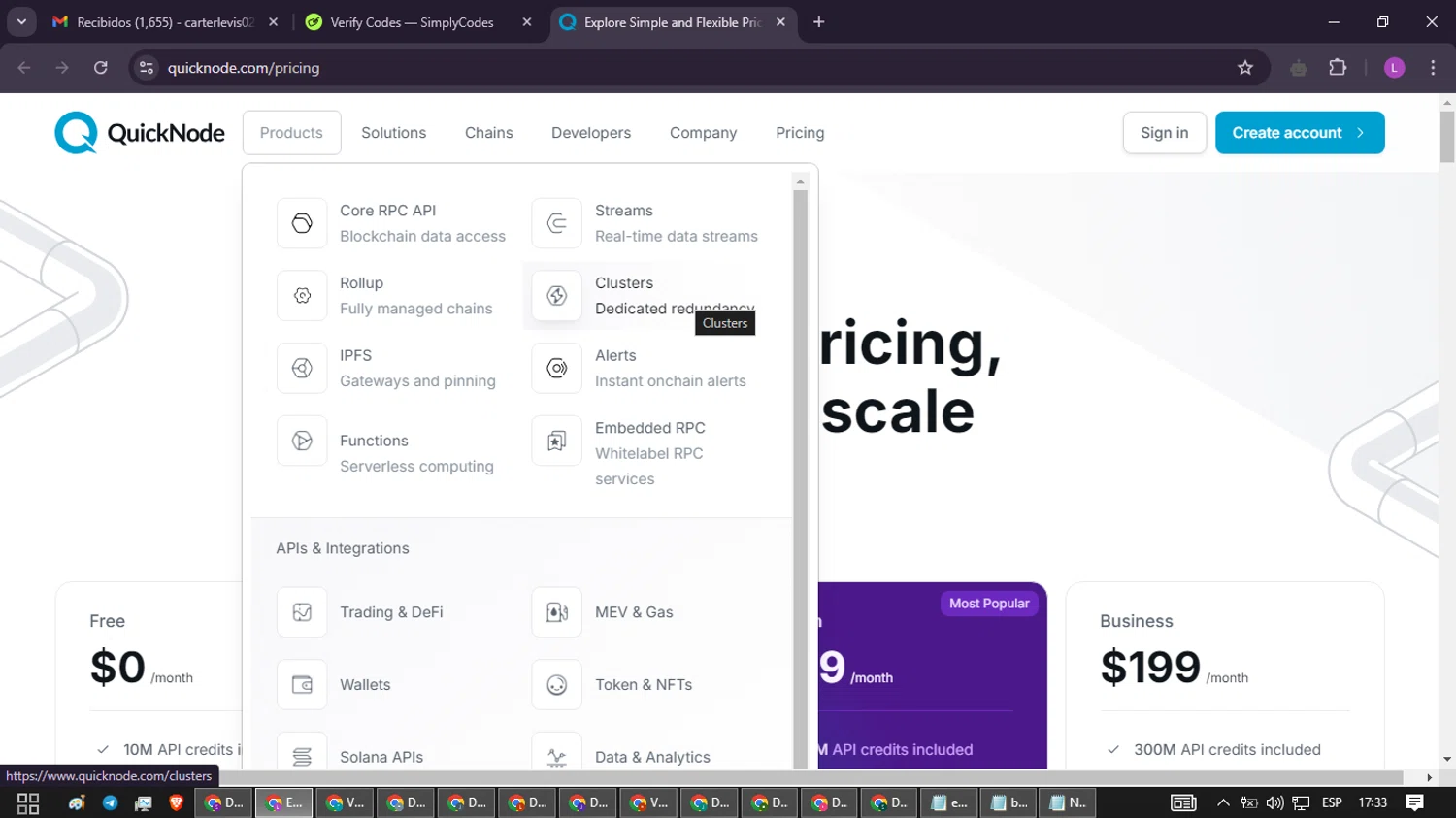 QuickNode checkout page showing QuickNode coupon code box | Screenshot taken by SimplyCodes community member on Dec 16, 2024