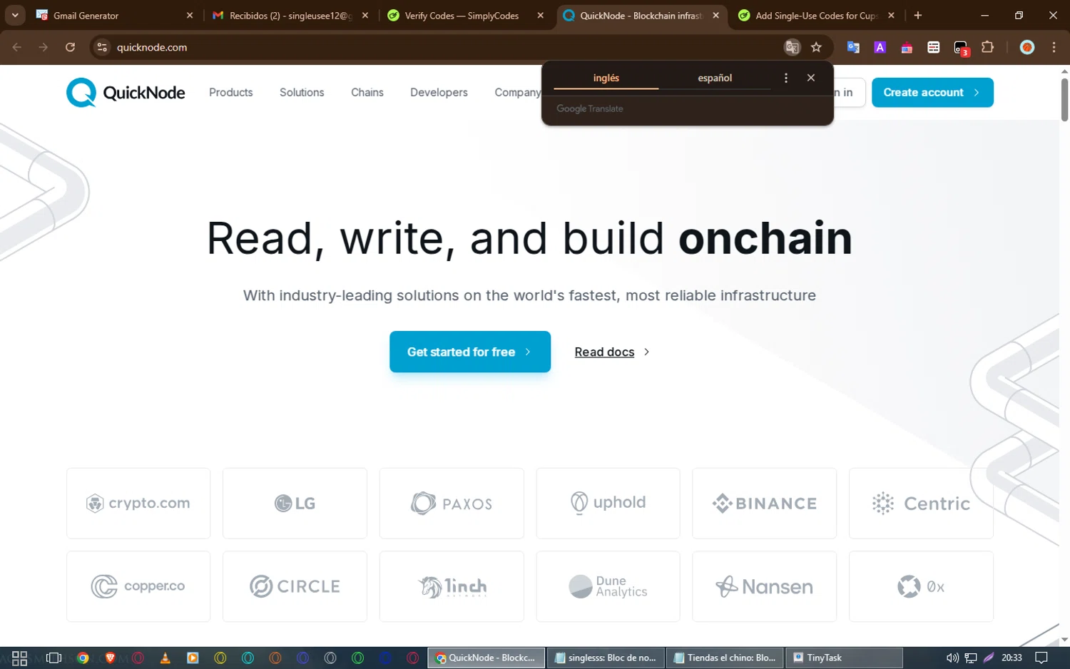 QuickNode coupon code screenshot showing code CODEEATER applied at QuickNode checkout page. Uploaded by SimplyCodes community member WonderVirtuoso6294 on Mar 22, 2025