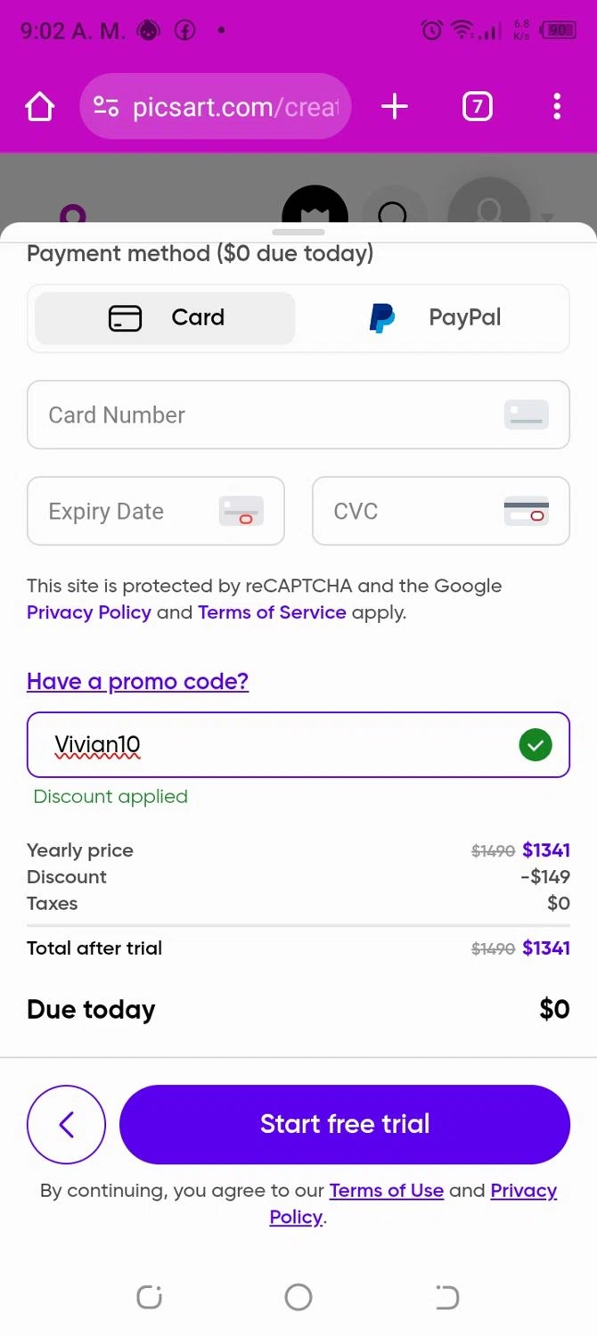 Quicktools promo code screenshot showing code Vivian10 applied at Quicktools checkout page. Uploaded by SimplyCodes community member CoinBoss7109 on Dec 9, 2025