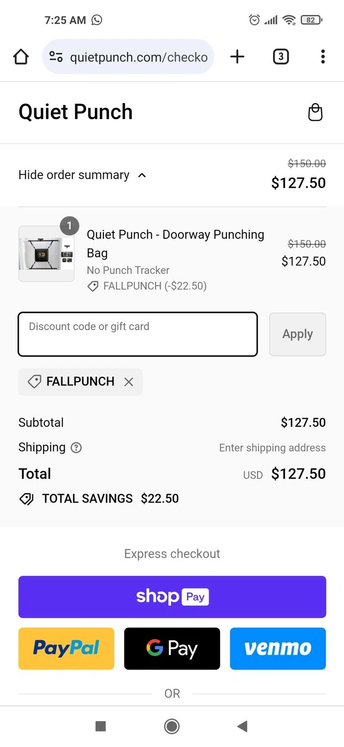 how to use Quiet Punch coupons