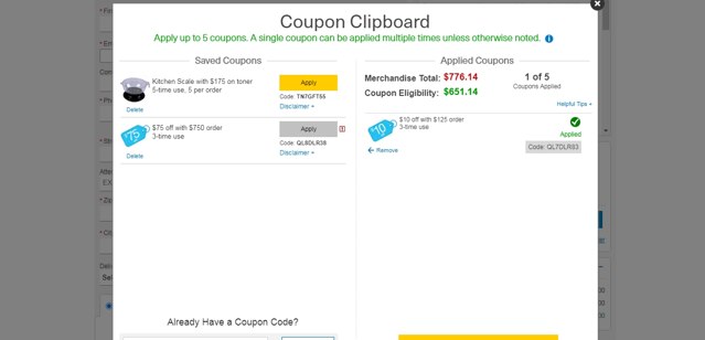 Quill checkout page showing Quill promo code box | Screenshot taken by SimplyCodes community member on Jun 30, 2021