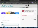Quilt in a Day coupon verification screenshot