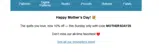 MOTHERSDAY25 coupon verification screenshot