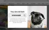 NXWG8QMR coupon verification screenshot