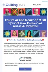 25FORYOU coupon verification screenshot