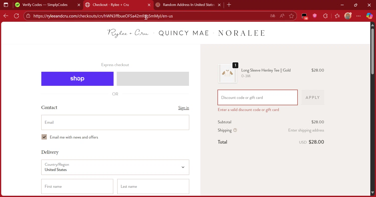 Quincy Mae discount code screenshot showing code DIANAJENN applied at Quincy Mae checkout page. Uploaded by SimplyCodes community member DiscountScout1417 on Oct 3, 2025