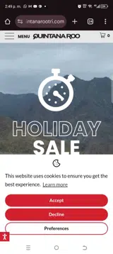 Quintana Roo Tri coupon verification screenshot